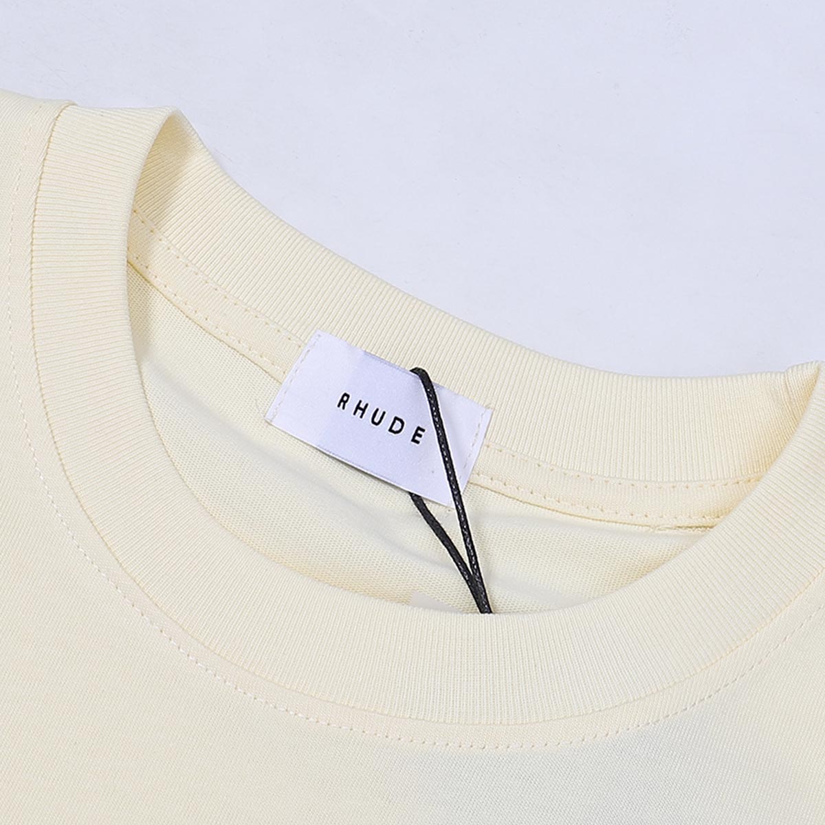 Rhude T-shirts Letter Printed Cotton Casual Short Sleeve Men and Women
