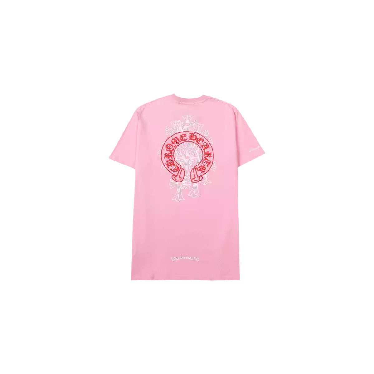 Chrome Heart T Shirts Horseshoe Stacked Cross Short Sleeve T-Shirt