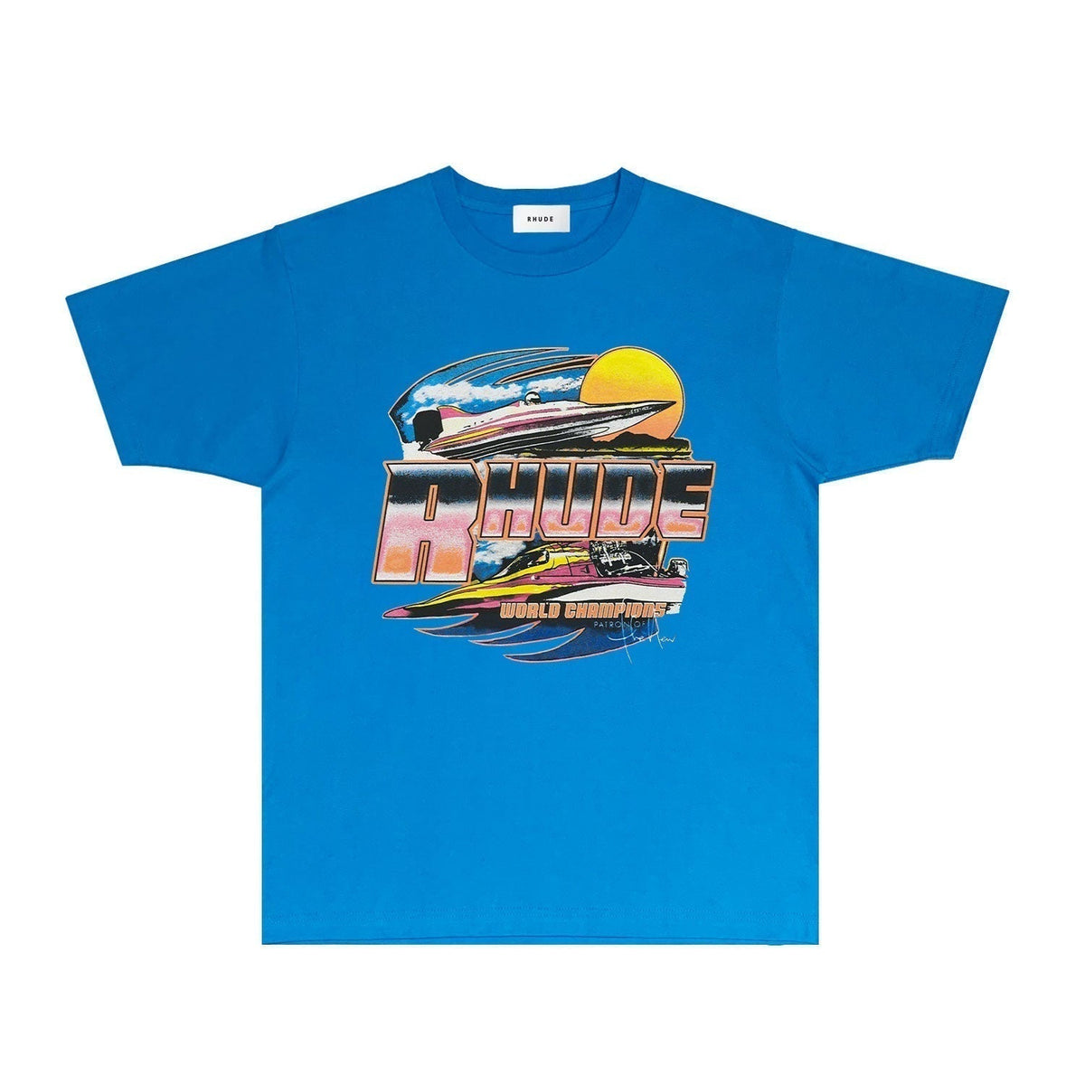 Rhude T-shirts Printed Trendy Pure Cotton