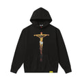THAT'S A AWFUL LOT OF COUGH SYRUP Crucifixion Graphic Pullover Hoodie ¡ª front