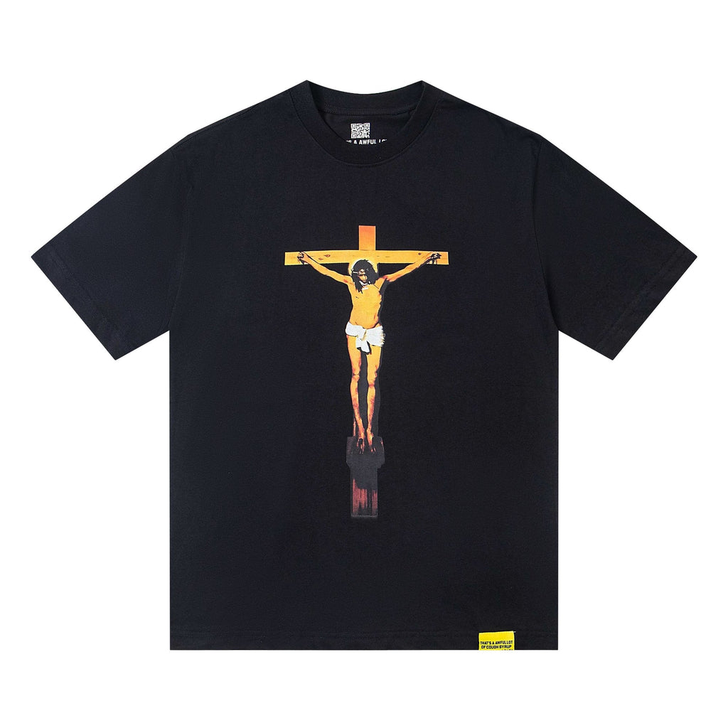 THAT'S A AWFUL LOT OF COUGH SYRUP Free Jeff Crucifix Graphic T-Shirt ¡ª hero
