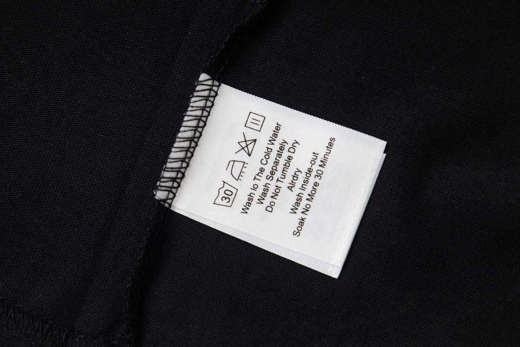 THAT'S A AWFUL LOT OF COUGH SYRUP Black Back-Print Short-Sleeve T-Shirt ¡ª neck_label