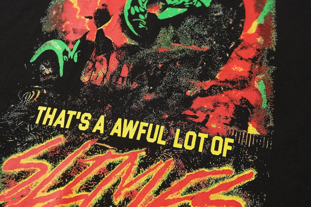 THAT'S A AWFUL LOT OF COUGH SYRUP Astronaut Slime Graphic T-Shirt ¡ª detail