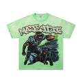 MAJESTIK Mint Green Football Graphic T-Shirt ¡ª hero