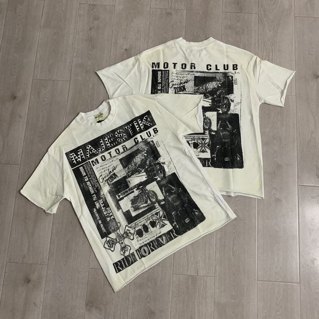 MAJESTIK Motor Club Graphic Short-Sleeve T-Shirt ¡ª context