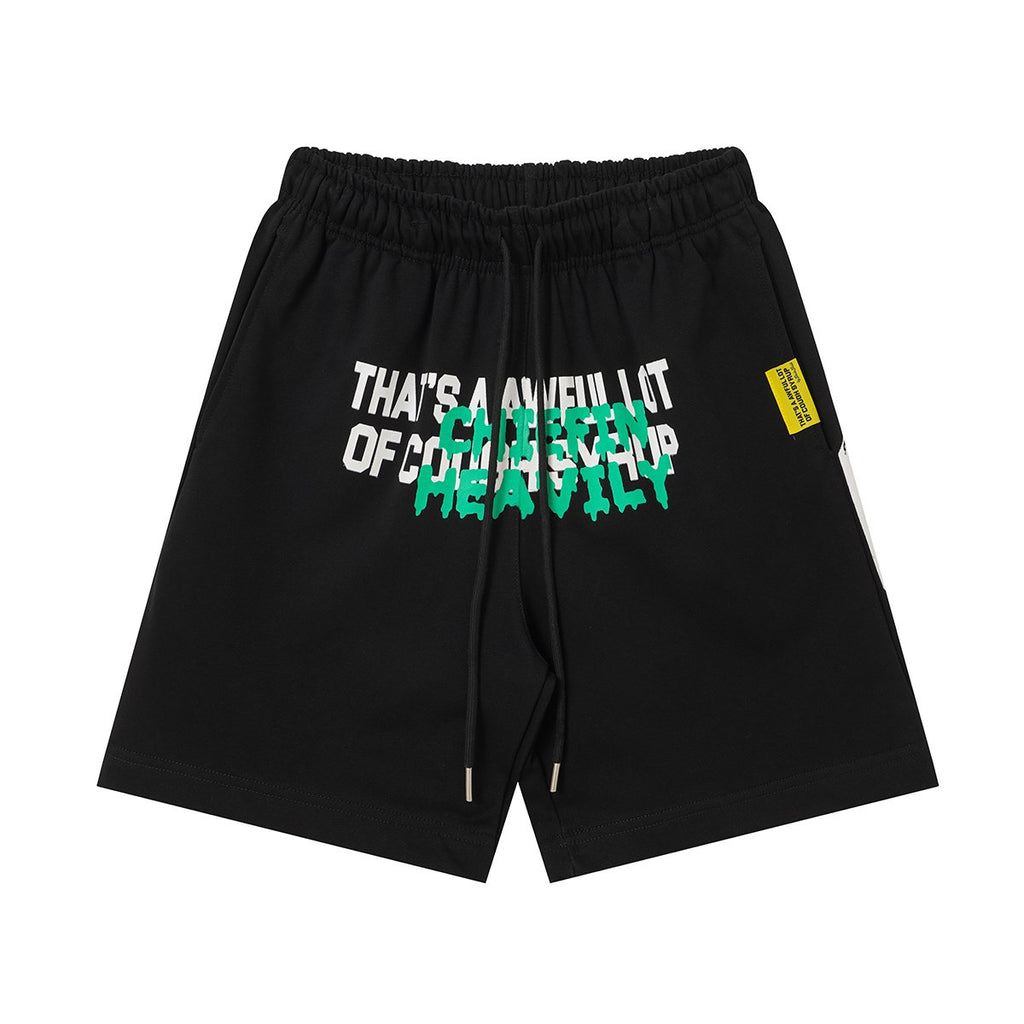 THAT'S A AWFUL LOT OF COUGH SYRUP Drawstring Graphic Shorts ¡ª hero
