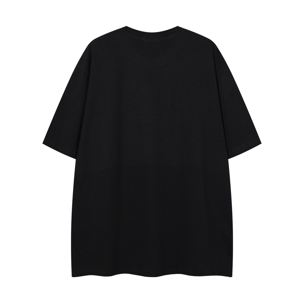 MAJESTIK Distressed Rhinestone Graphic T-Shirt ¡ª back