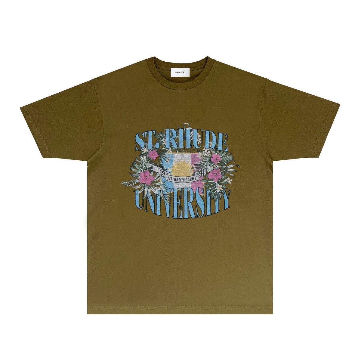 Rhude T-shirts Printed Trendy Pure Cotton
